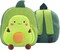 Toddler Backpack for Boys and Girls, Cute Soft Plush Animal Cartoon Mini Backpack Little for Kids 2-6 Years (Avocado)